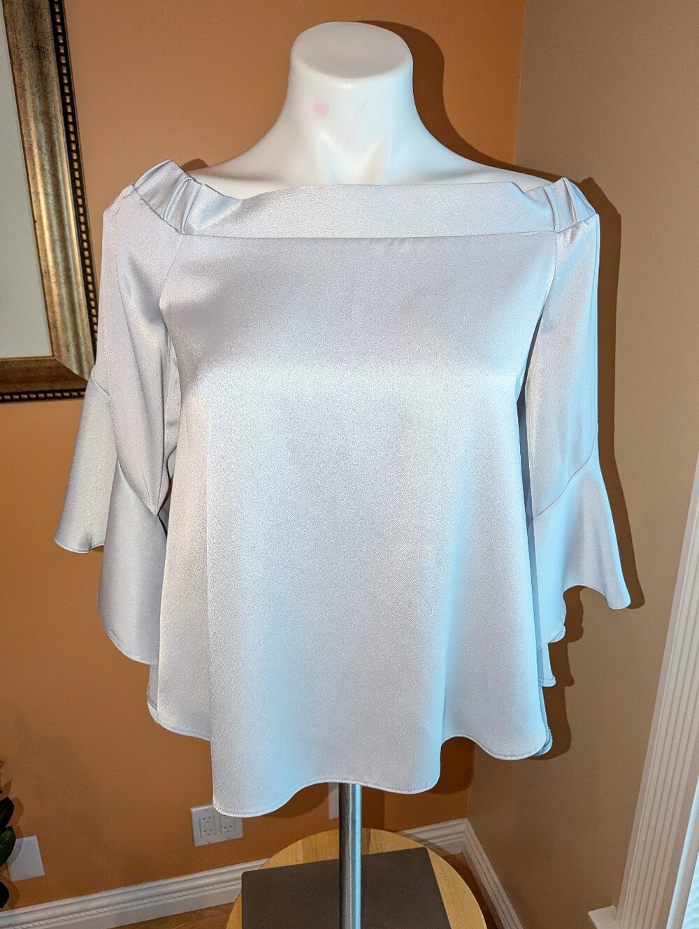 River Island Women's Blouse Gray Size 12